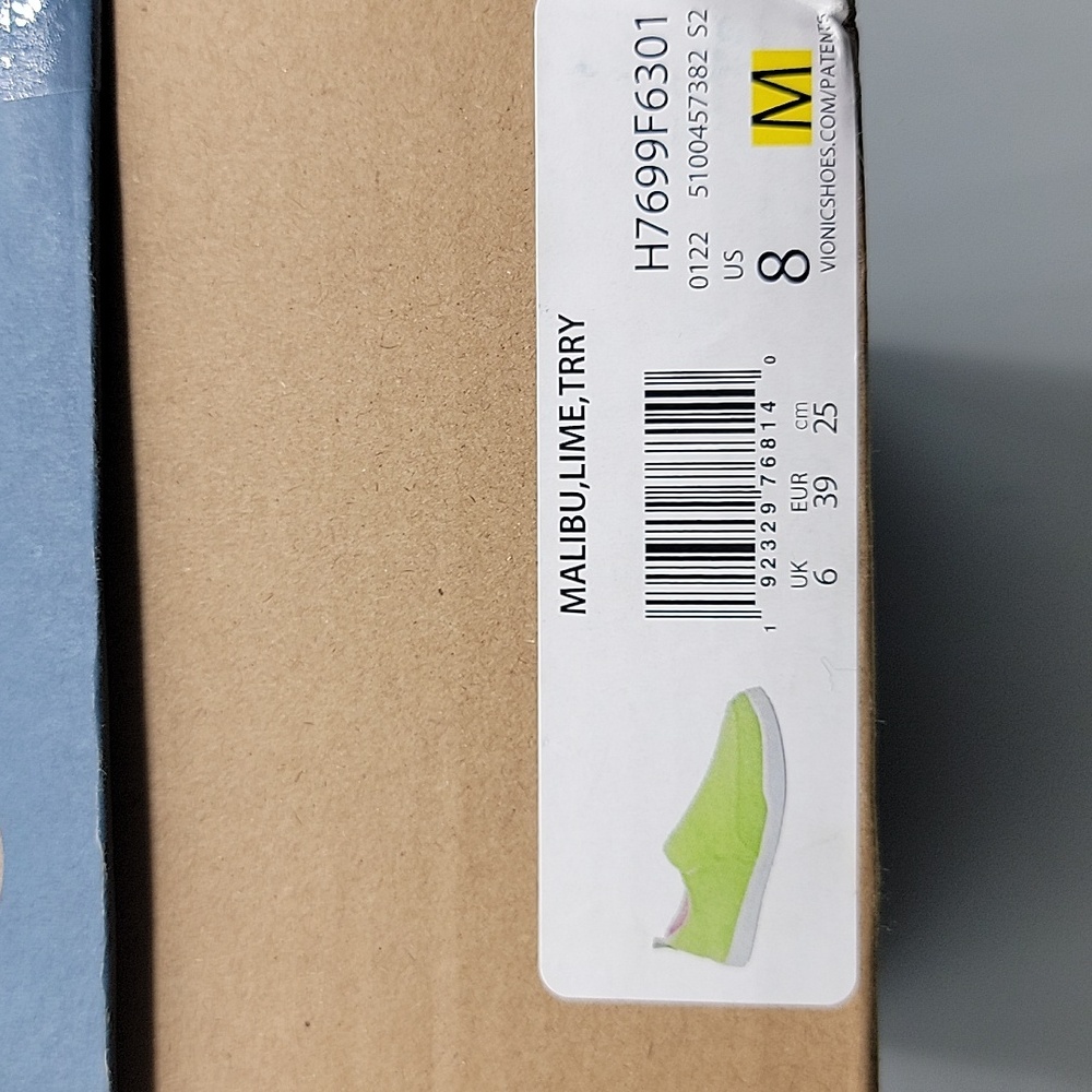 Vionic Malibu LIME Terry Sneakers size 8 - Picture 9 of 10